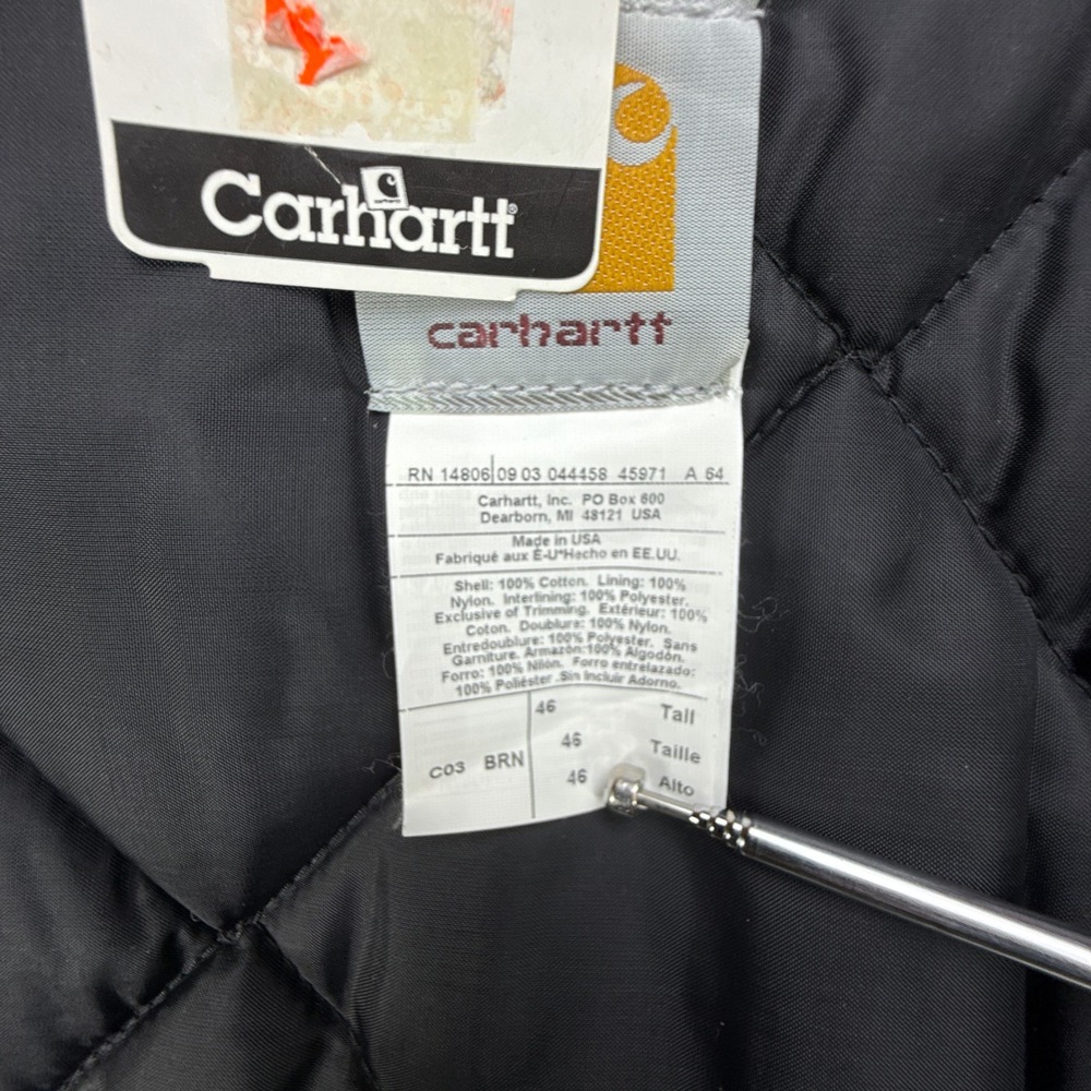 Carhartt Tan Field Jacket with Brown Collar - Picture 4 of 11